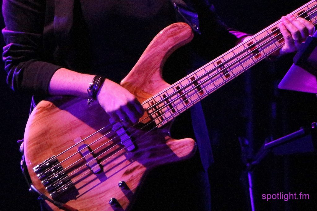 Phaedra Kwant slapping the bass